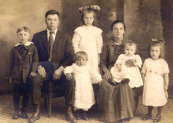 Baba, Jigi and their five oldest children