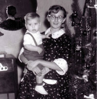 Sandy & John Christmas 1955
